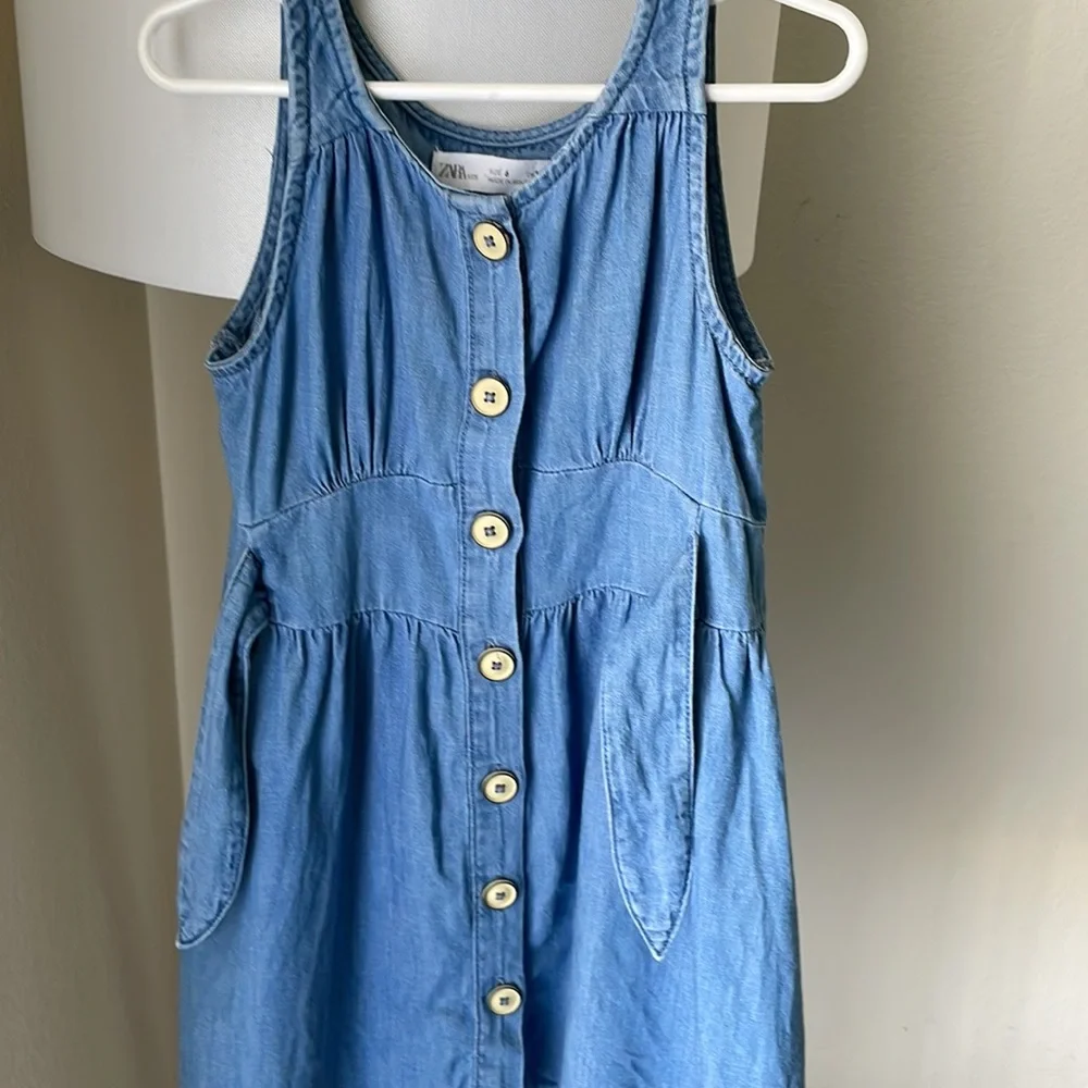 Girls zara denim dress